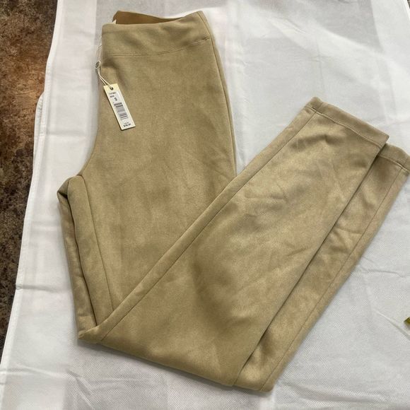 New without tags faux suede leggings max studio small - Picture 1 of 8